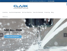 Tablet Screenshot of clarkmachinerysales.com